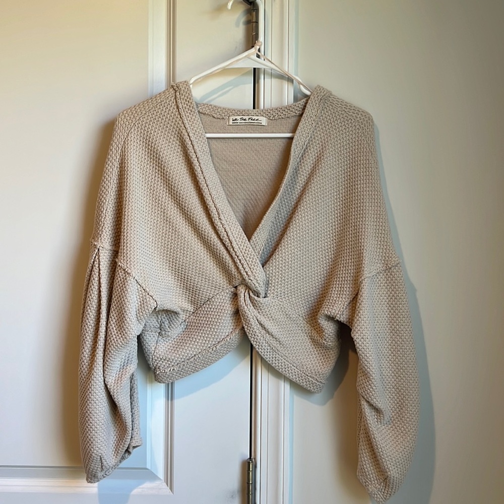 Free People knotted crop